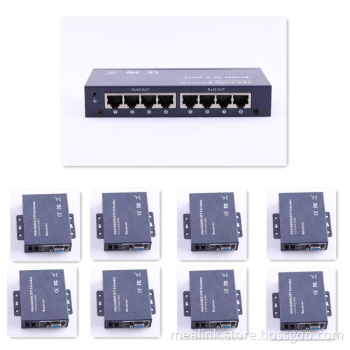 200m 1 to 8 VGA Extender (by cat5e cable)